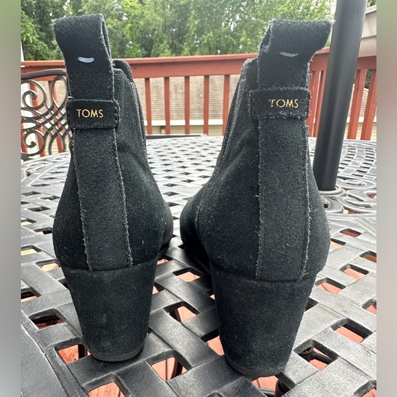 TOMS Women's Suede Kelsey Booties black 9.5 - Picture 2 of 7